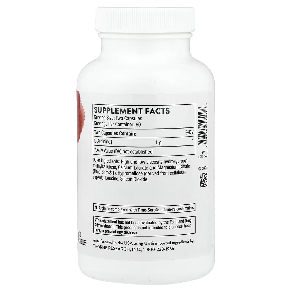 Thorne - L-Arginine - 120 Capsules