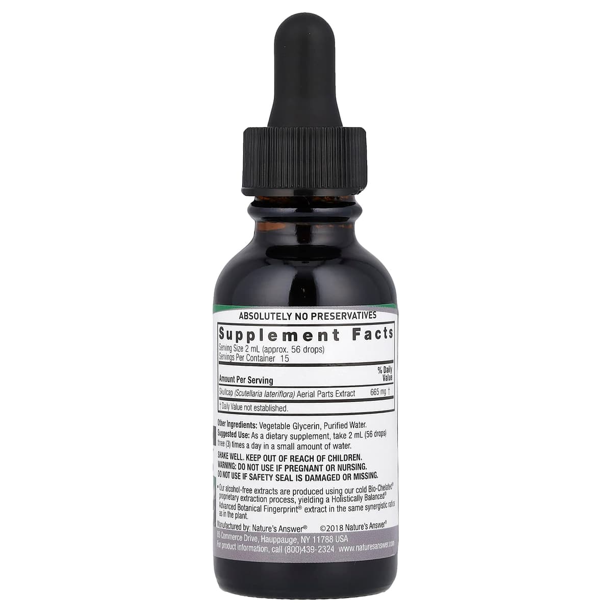Nature's Answer - Skullcap Extract - 30ml