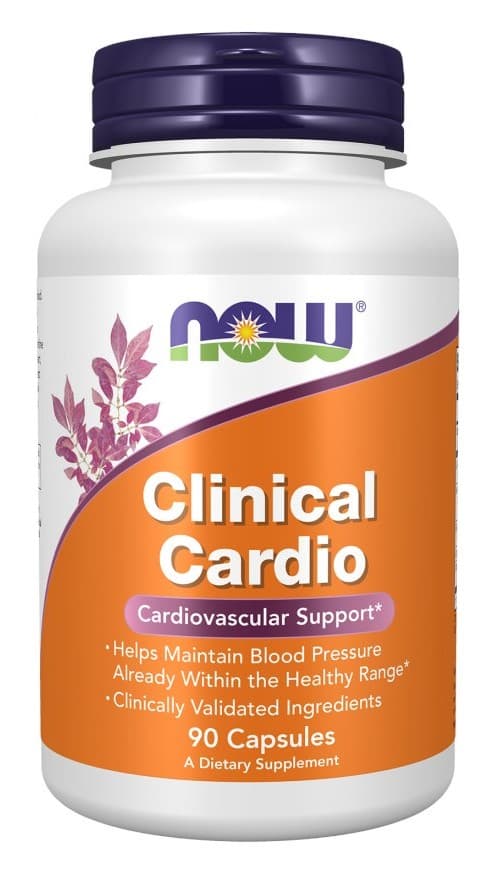 NOW Foods - Clinical Cardio - 90 Caps – NOW Foods förpackning