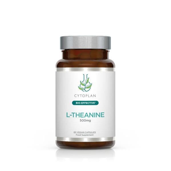 Cytoplan - L-theanin - 500 mg, 60 vegetabilske kapsler – Cytoplan emballage
