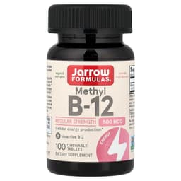 Jarrow Formulas - Methyl B-12 (Cherry - 100 Vegan Gummies) - 100 Gummies Tabs