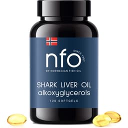 NFO - Hajleverolie med Alkoxygyceroler - 120 Kapsler