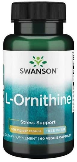 Swanson - L-Ornithine - 60 Veggie Capsules