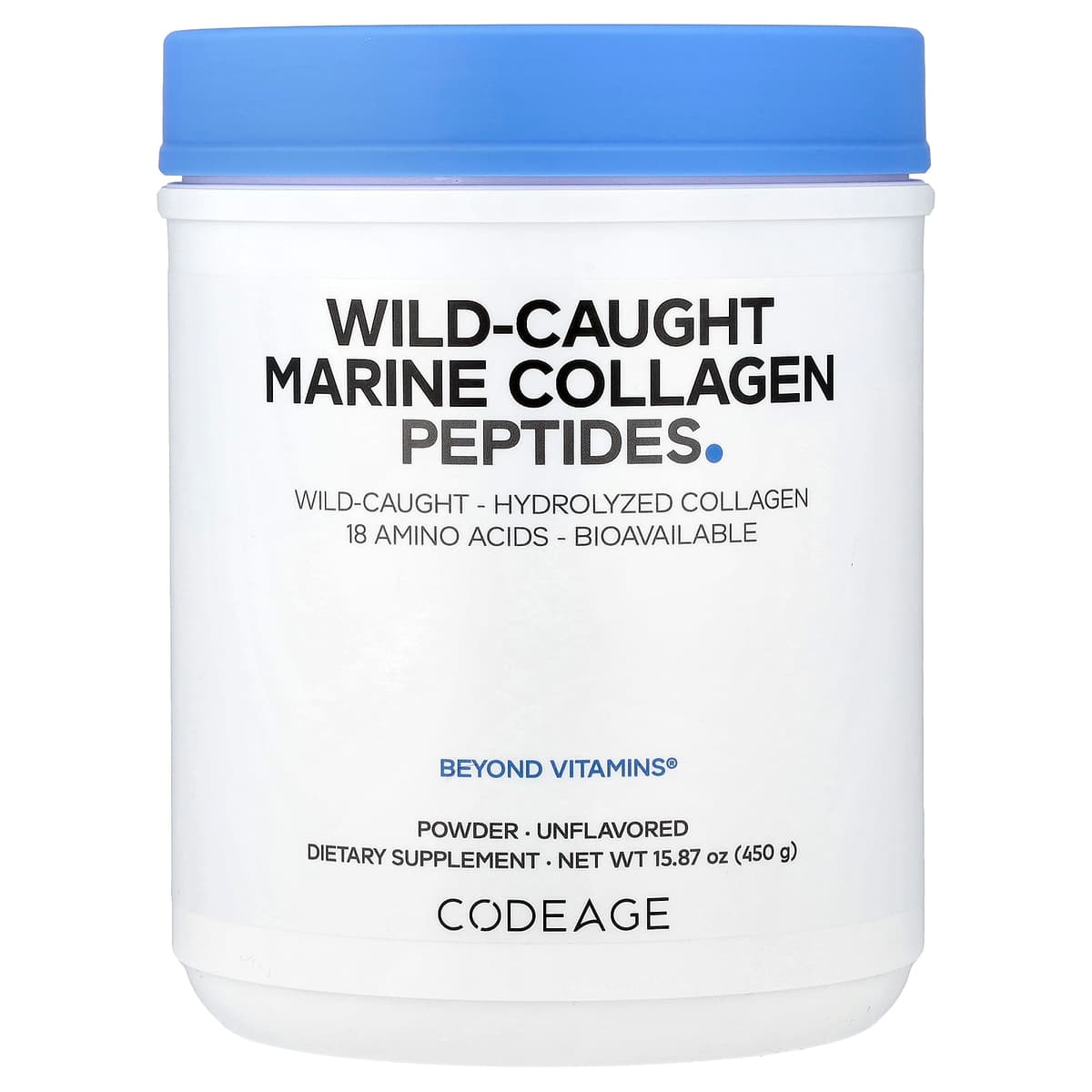 Codeage Wild Caught Marine Collagen Peptides - 450g