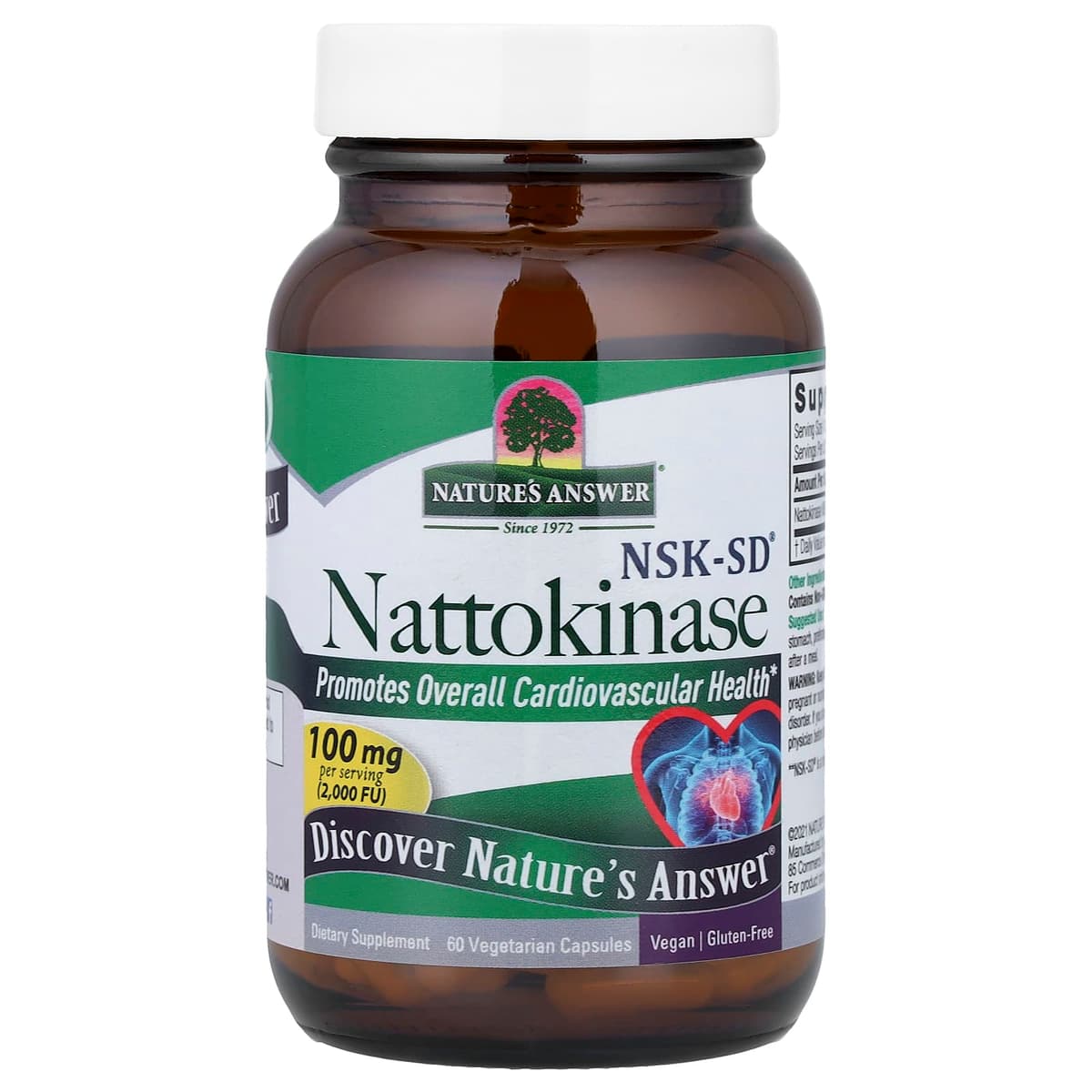 Nature's Answer - Nattokinase Nsk-Sd - 60 Vcaps