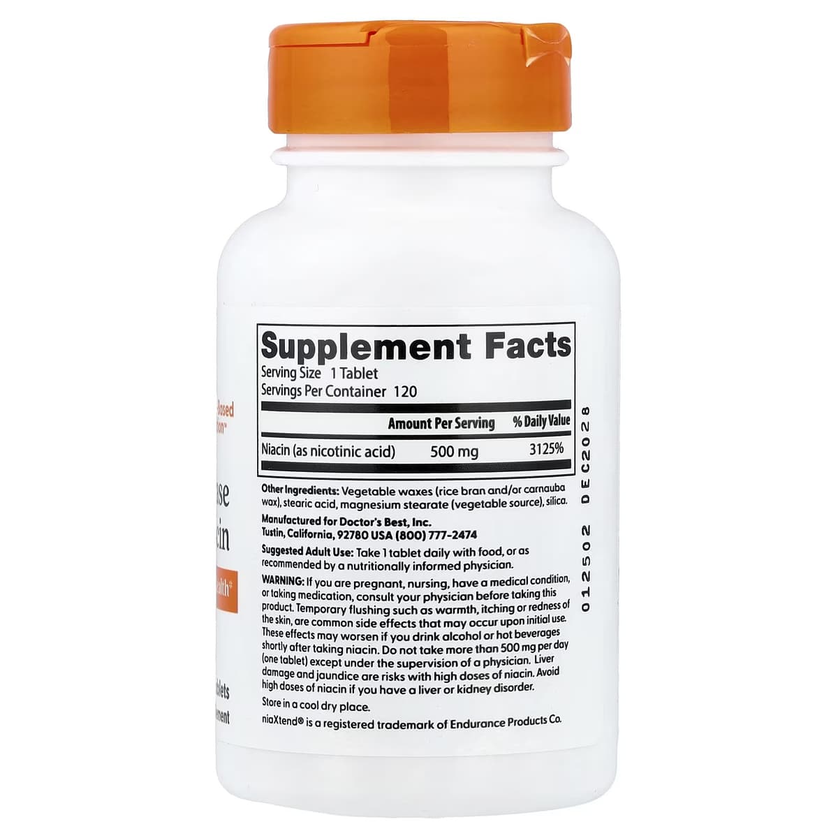 Doctor's Best - Sustained-Release Niacin with Niaxtend