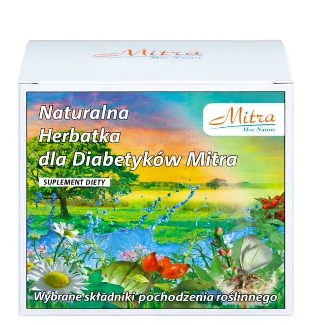 Mitra - Natural Tea For Diabetics 30*2g – Mitra förpackning