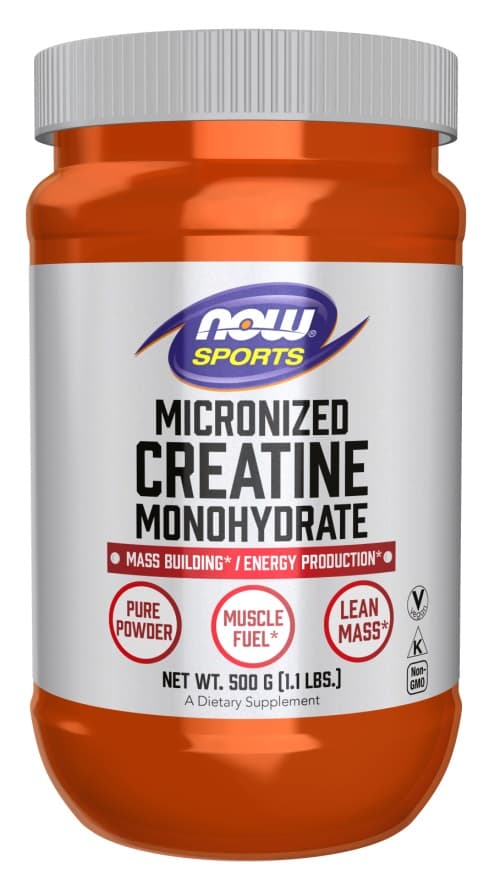 NOW Foods - Micronized Creatine Monohydrate – NOW Foods förpackning