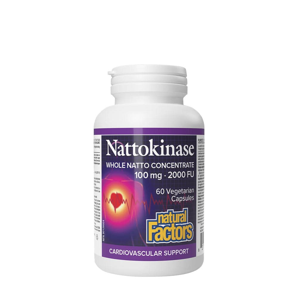 Natural Factors - Nattokinase - 60 Vcaps – Natural Factors förpackning