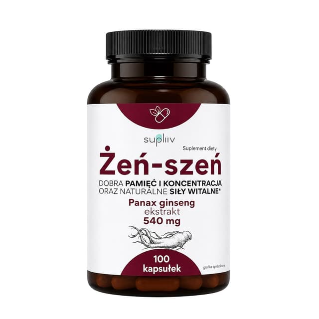 Supliiv - Panax-ginseng-uute - 100 kapselia – Supliiv