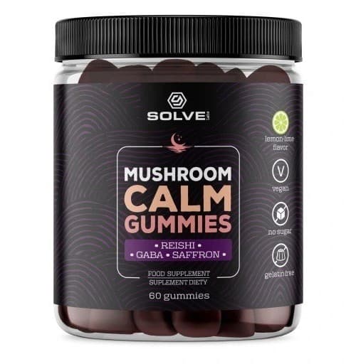 SOLVE! - SolveLabs Mushroom Calm Gummies 60szt - 60 gummies – SOLVE! förpackning