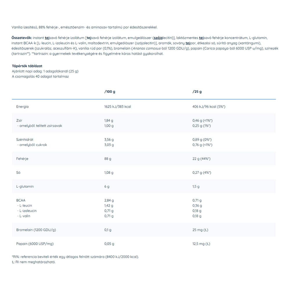 Nutriversum - Vanilje - 1000g