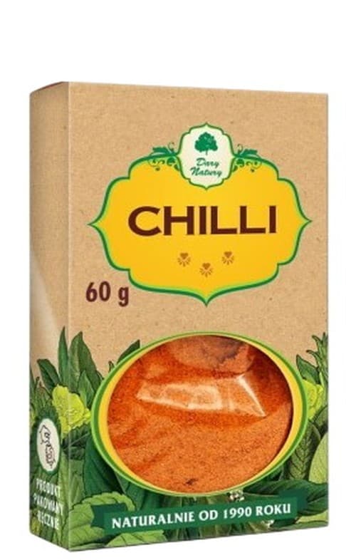 Dary Natury - Ground Chilli 60g – Dary Natury förpackning