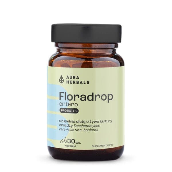 Aura Herbals - Floradrop Entero - Probiotic Yeast – Aura Herbals förpackning