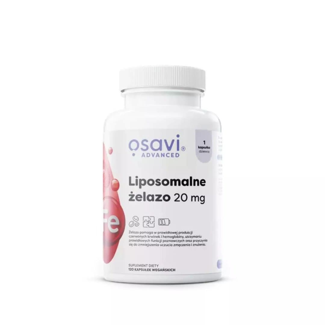 Osavi - Liposomal Iron - 120 Vegan Caps – Osavi förpackning