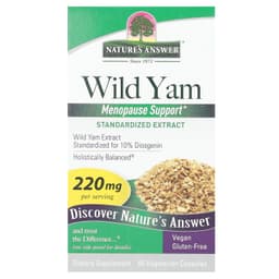 Nature's Answer - Wild Yam - 60 Vegetarian Capsules