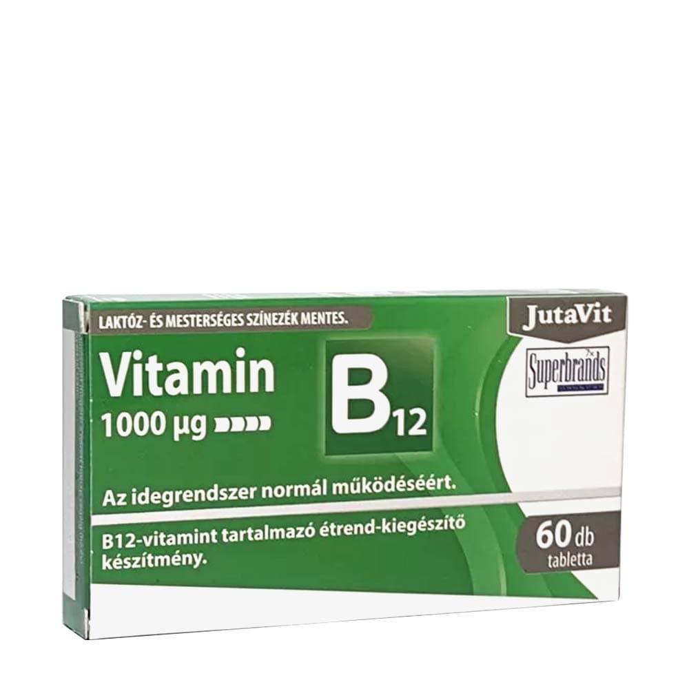 Jutavit - Vitamin B12 - 1000mcg - 60 Tabs – Jutavit förpackning