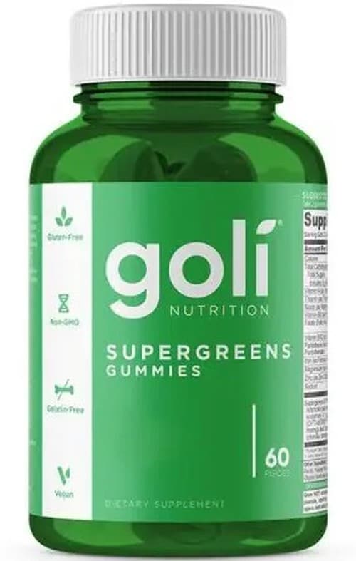 Goli Nutrition - Supergreens - 60 Gummies – Goli Nutrition förpackning
