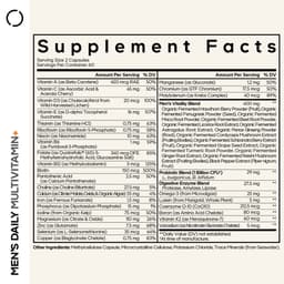 Codeage - Men's Fermented Multivitamin+ - 120 Vegetable Capsules
