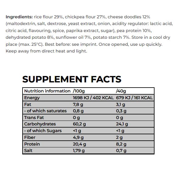 Nanosupps - Protein Chips, Cheese - 40g