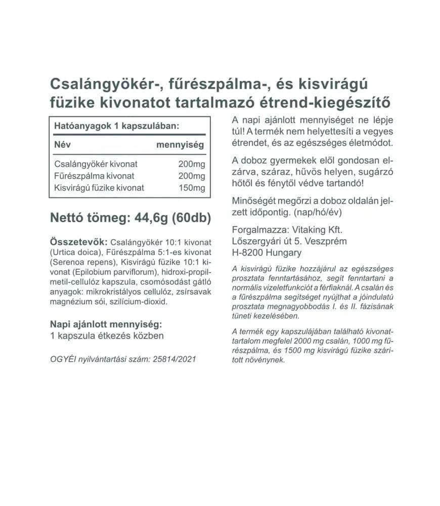 Vitaking - Prostata Komplekset - 60 Kapsler