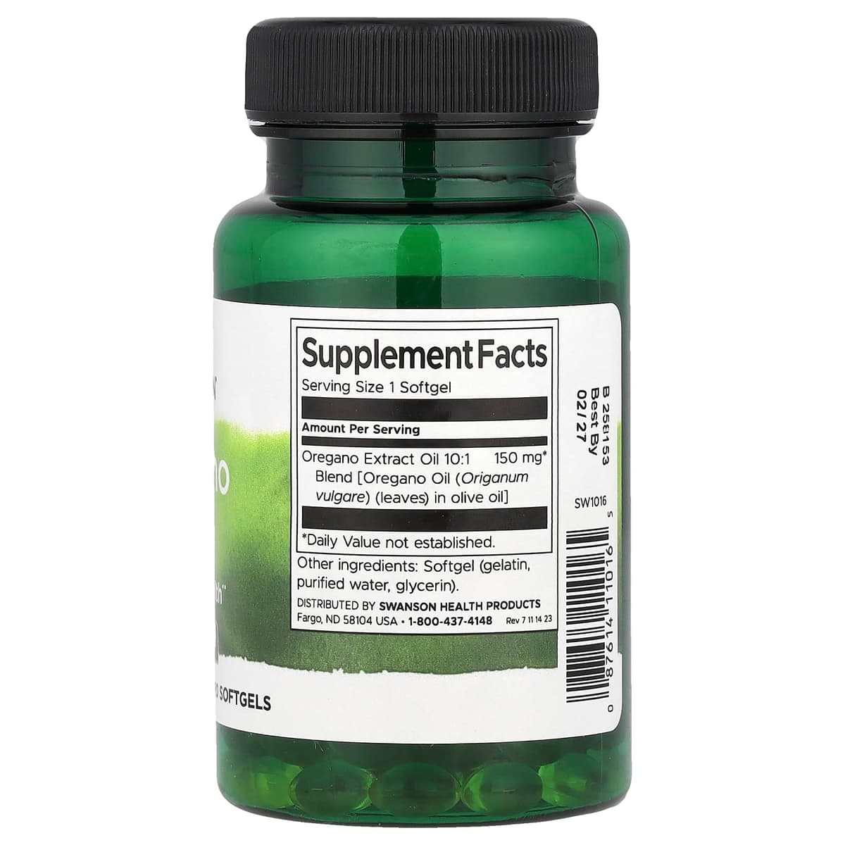 Swanson - Oregano Oil - 120 Softgels