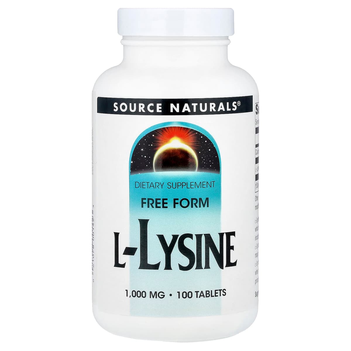 Source Naturals - L-Lysine - 100 Tabs