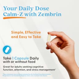 Doctor's Best - Calm-Z With Zembrin - 60 Vcaps
