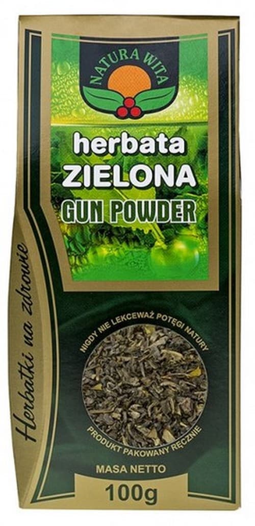 Natura-Wita - Green Tea Gun Powder - 100g – Natura-Wita förpackning