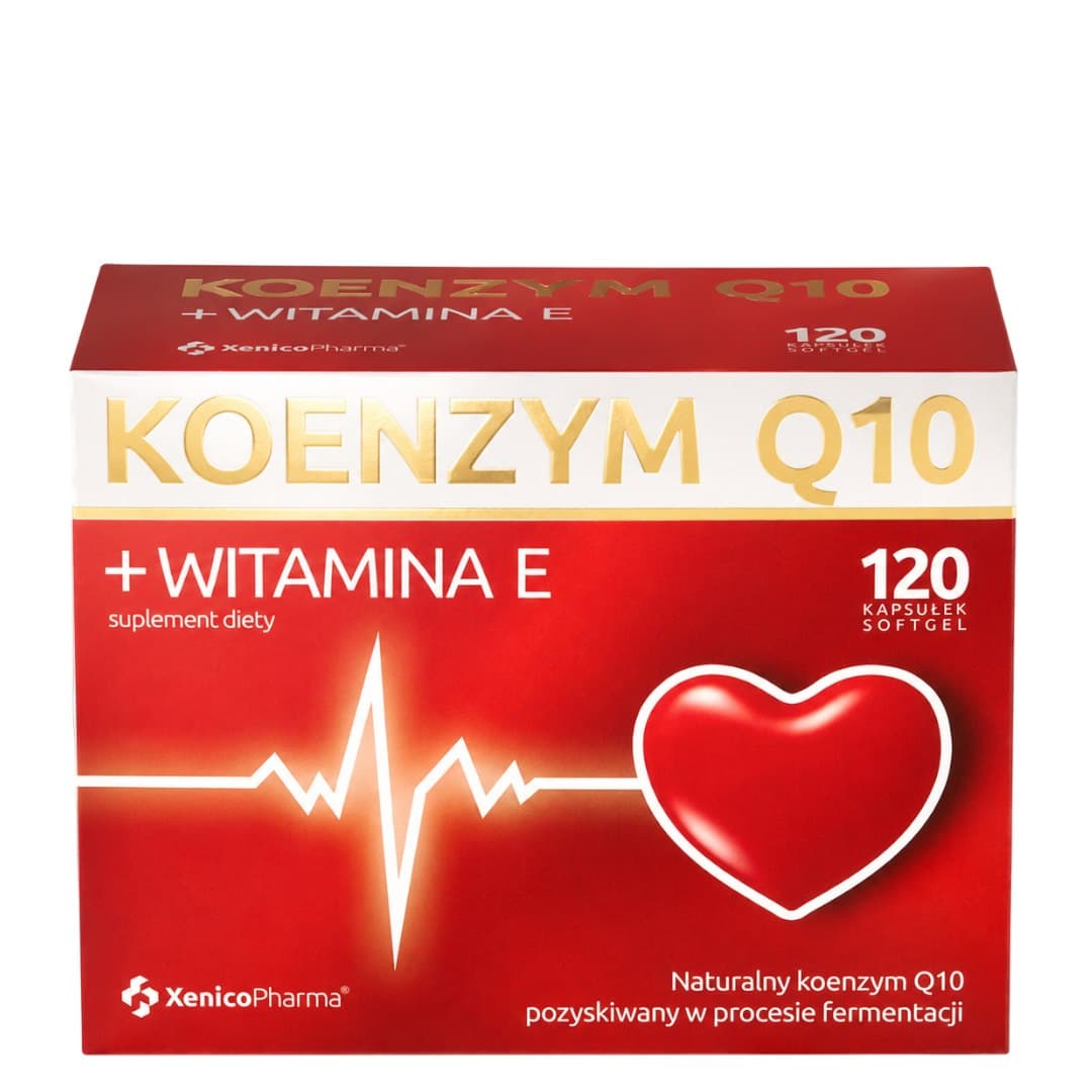 Xenico Pharma - Coenzyme Q10 + Vitamin E – XENICO PHARMA förpackning