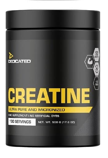 Dedicated - Kreatin - 500 g – Dedicated förpackning