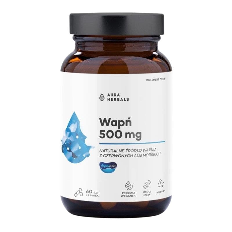 Aura Herbals - Calcium 500mg – Aura Herbals förpackning