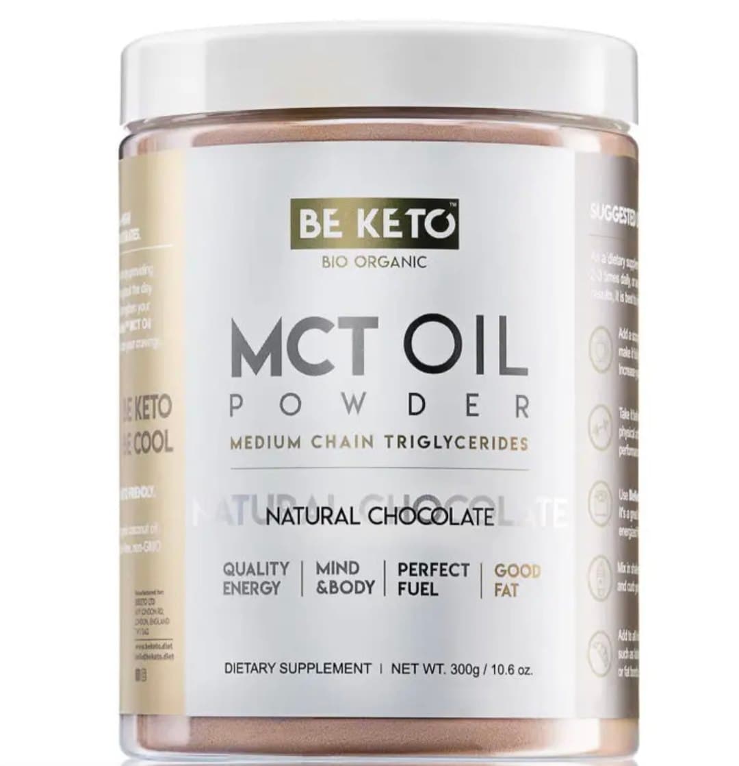 Be Keto - MCT Oil Powder - 300g – BE KETO förpackning