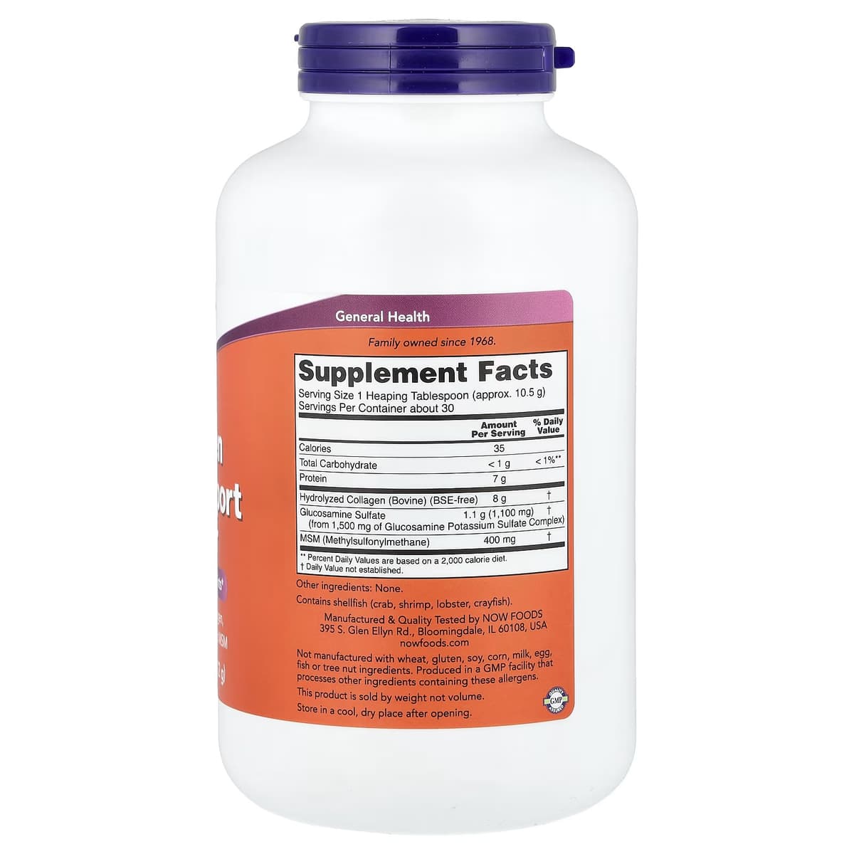 Now Foods - Kollagen Ledstøtte Pulver - 312g