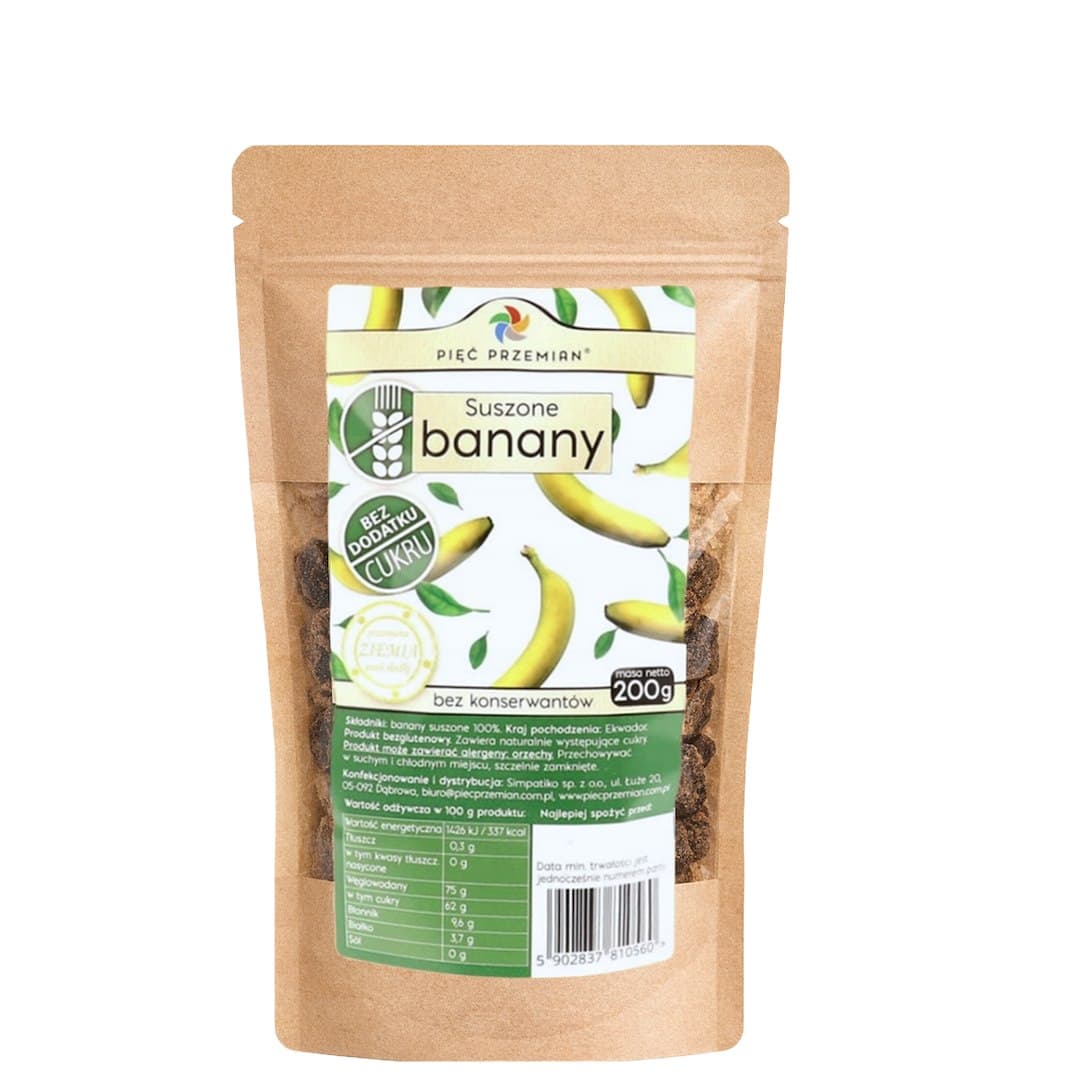 Pięć Przemian - Dried Bananas - 200g