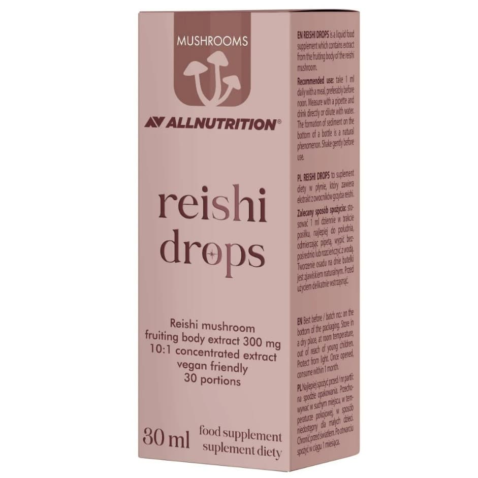 Allnutrition - Reishi Mushroom Drops - 30 ml – Allnutrition förpackning