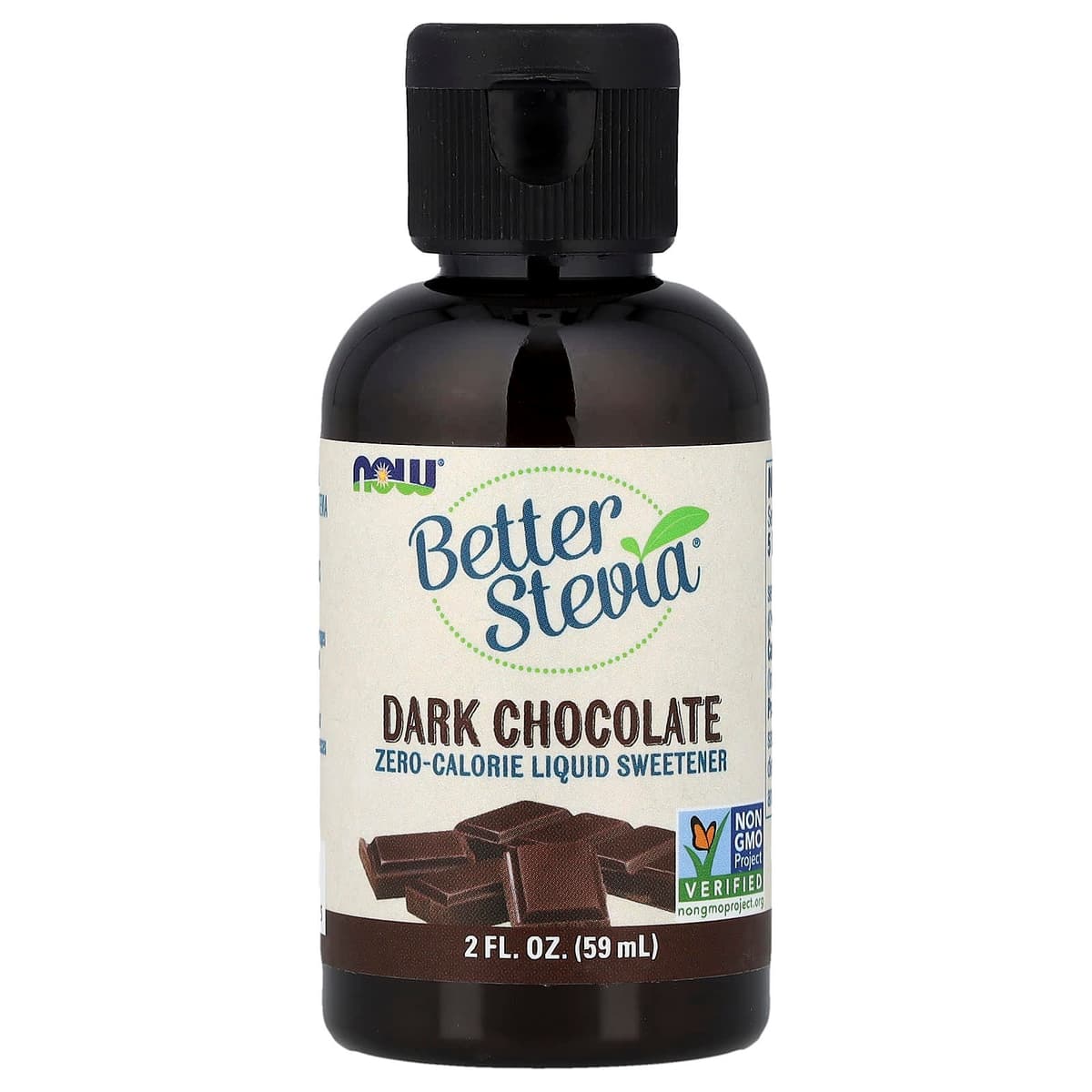 NOW Foods - Better Stevia Liquid, Dark Chocolate - 59ml