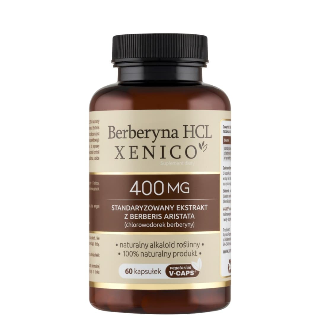 XENICO PHARMA - Berberyna HCL 400mg, 60 Vcaps – XENICO PHARMA förpackning