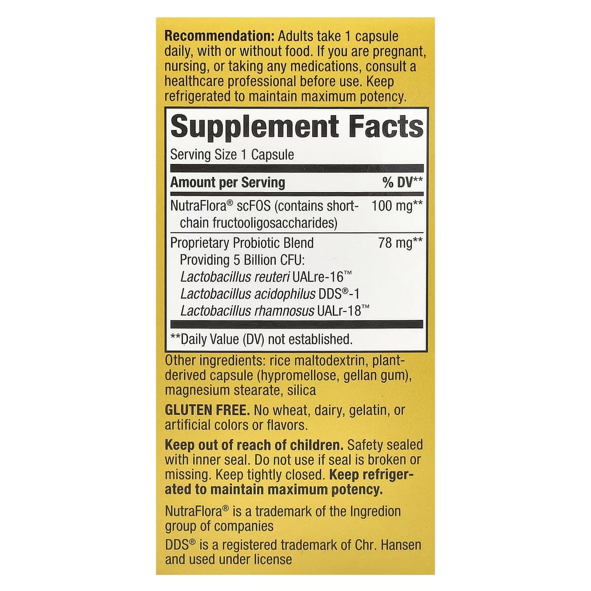 Nature'S Way - Primadophilus Reuteri Probiotic - 30 Capsules