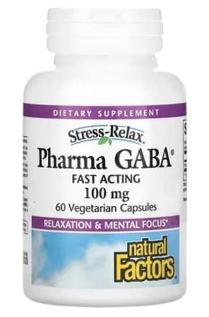 Natural Factors - Stress-Relax Pharma GABA – Natural Factors förpackning
