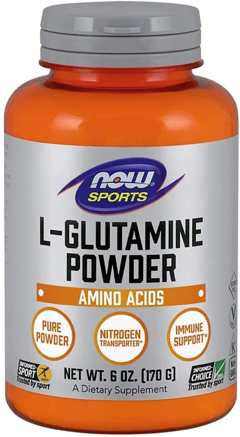 Now Foods - L-Glutamine Powder (170g) – NOW Foods förpackning