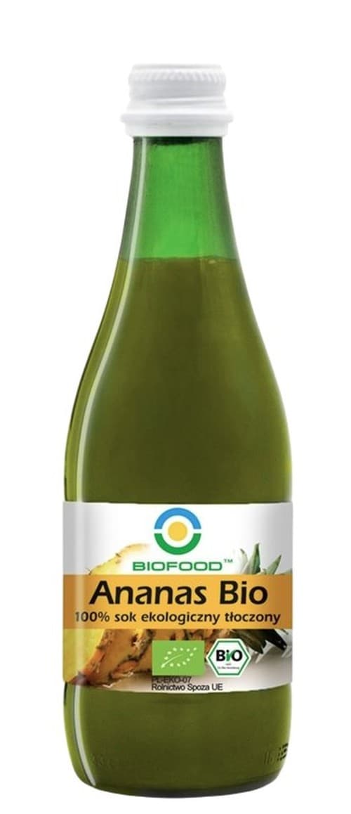 Bio Food - Pineapple Juice Bio - 300ml – Bio Food förpackning