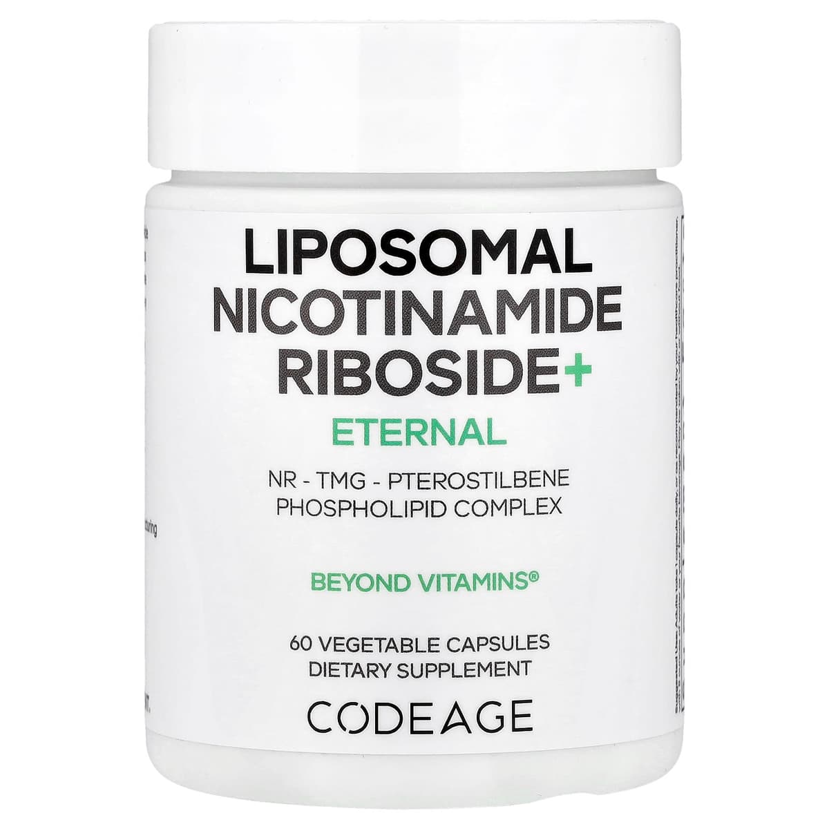 Codeage Liposomaalinen Nikotinamidi Ribosidi - 60 Vcaps - 60 Kasvipohjaista Kapselia