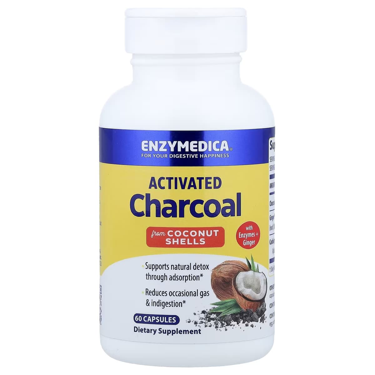 Enzymedica Activated Charcoal - 60 Caps