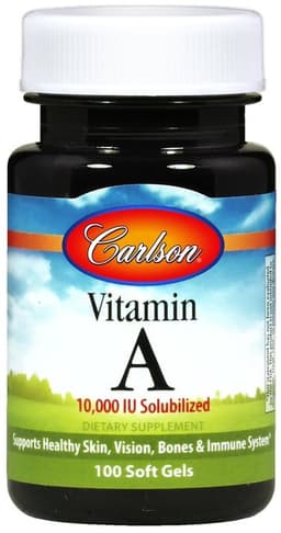 Carlson Labs - Vitamin A Solubilized 10000IU - 100 Sgels