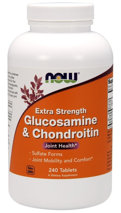 NOW Foods - Glucosamine & Chondroitin Extra Strength – NOW Foods förpackning