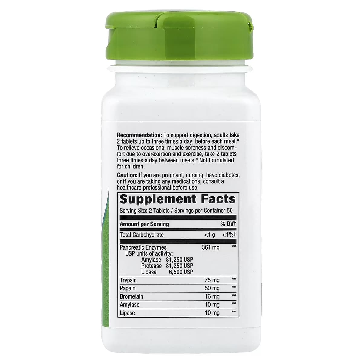 Nature's Way - Mega-Zyme Pancreatic & Systemic Enzymes