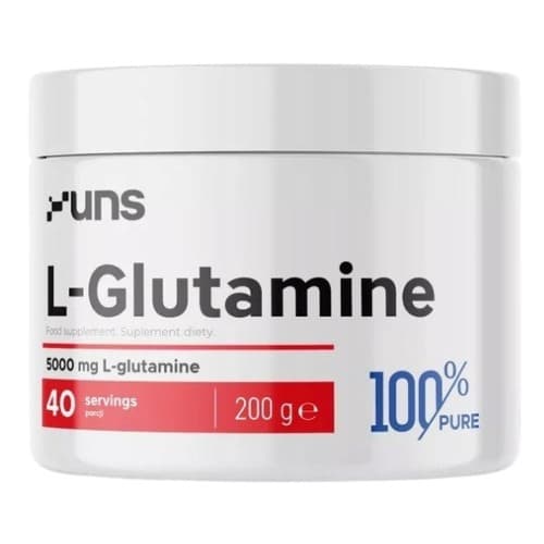 UNS - L-Glutamine - 200 g – UNS förpackning