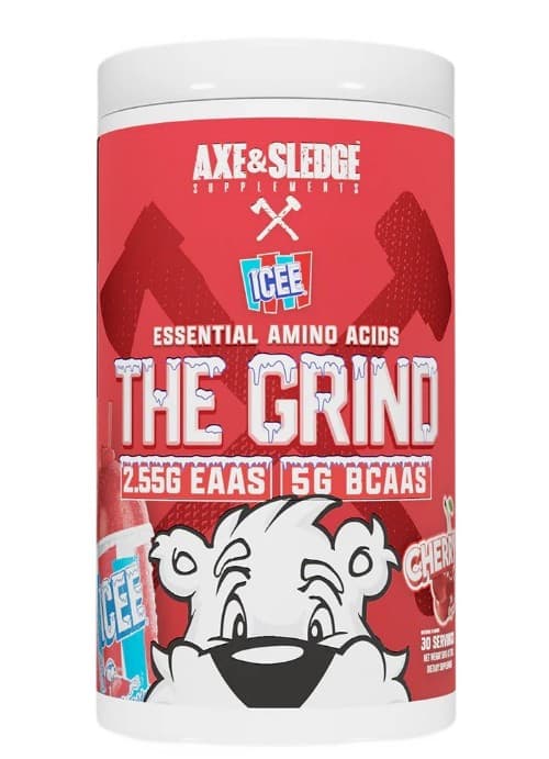 Axe & Sledge - The Grind, Icee Cherry - 501g – Axe & Sledge förpackning