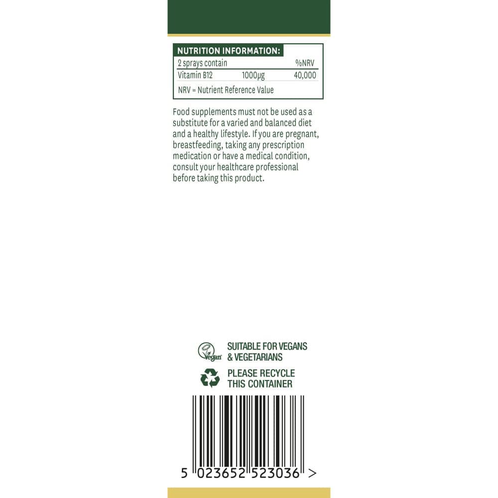 Nature's Aid - Vitamin B12 Daily Oral Spray (Cherry - 30ml)